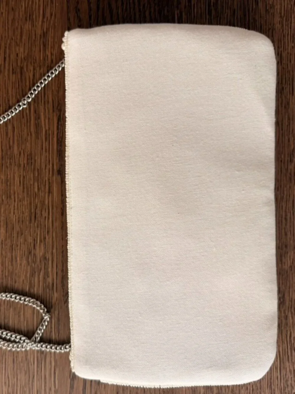 Lulu's Ivory Pearl-Embellished Beaded Clutch